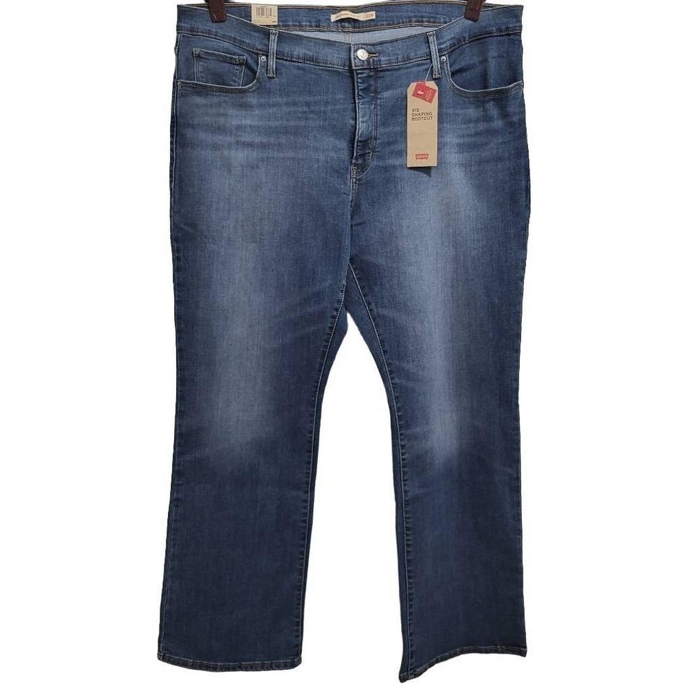 Levi's 315 Shaping Bootcut Women's Jeans Mid Rise Tummy Slimming Blue 22W